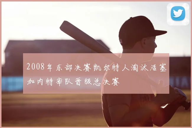 2008年东部决赛凯尔特人淘汰活塞加内特率队晋级总决赛